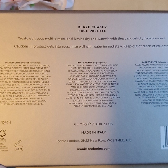 2/$40 ICONIC London "Blaze Chaser" face palette - Picture 3 of 3